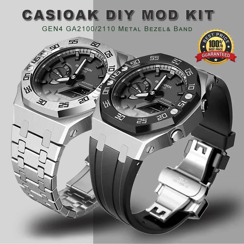Audemars Piguet Watch Royal Oak - CasiOak Mod Kiti GEN4 GA2100 Metal