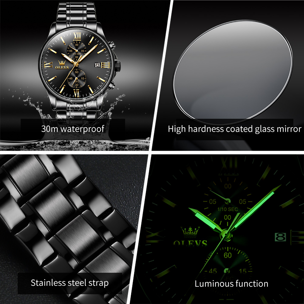 OLEVS 2886 Klasik Siyah Kuvars - Luxury Watch Maker incelemesi ve fiyatı