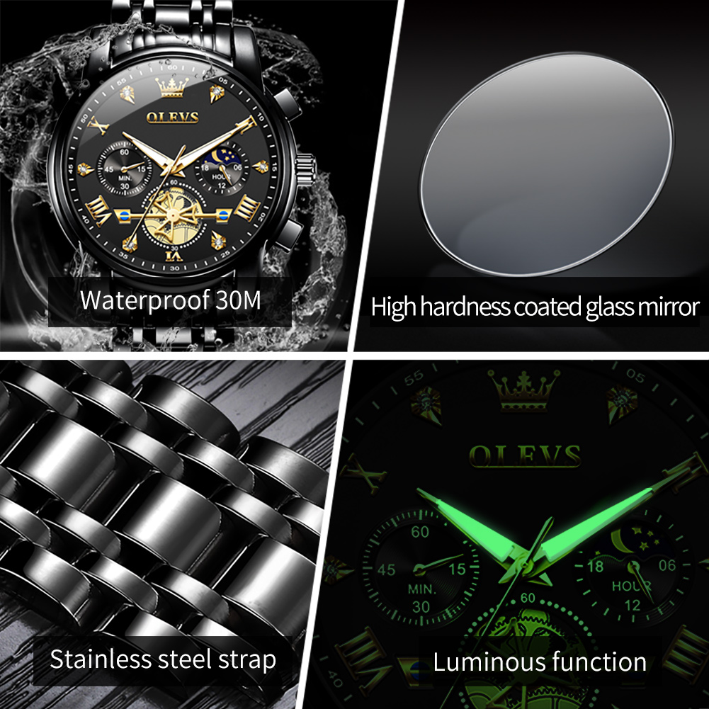 OLEVS Yepyeni Lüks Kronograf S - Luxury Watch Magazine incelemesi ve fiyatı
