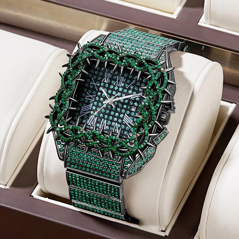Buzlu ve Işıltılı Erkek Quartz - Luxury Watch Iceberg incelemesi ve fiyatı