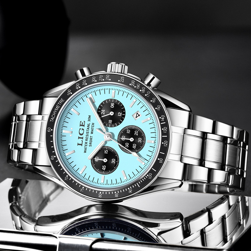 LIGE Üst Marka Lüks Yeni Erkek - Luxury Watch Maker incelemesi ve fiyatı